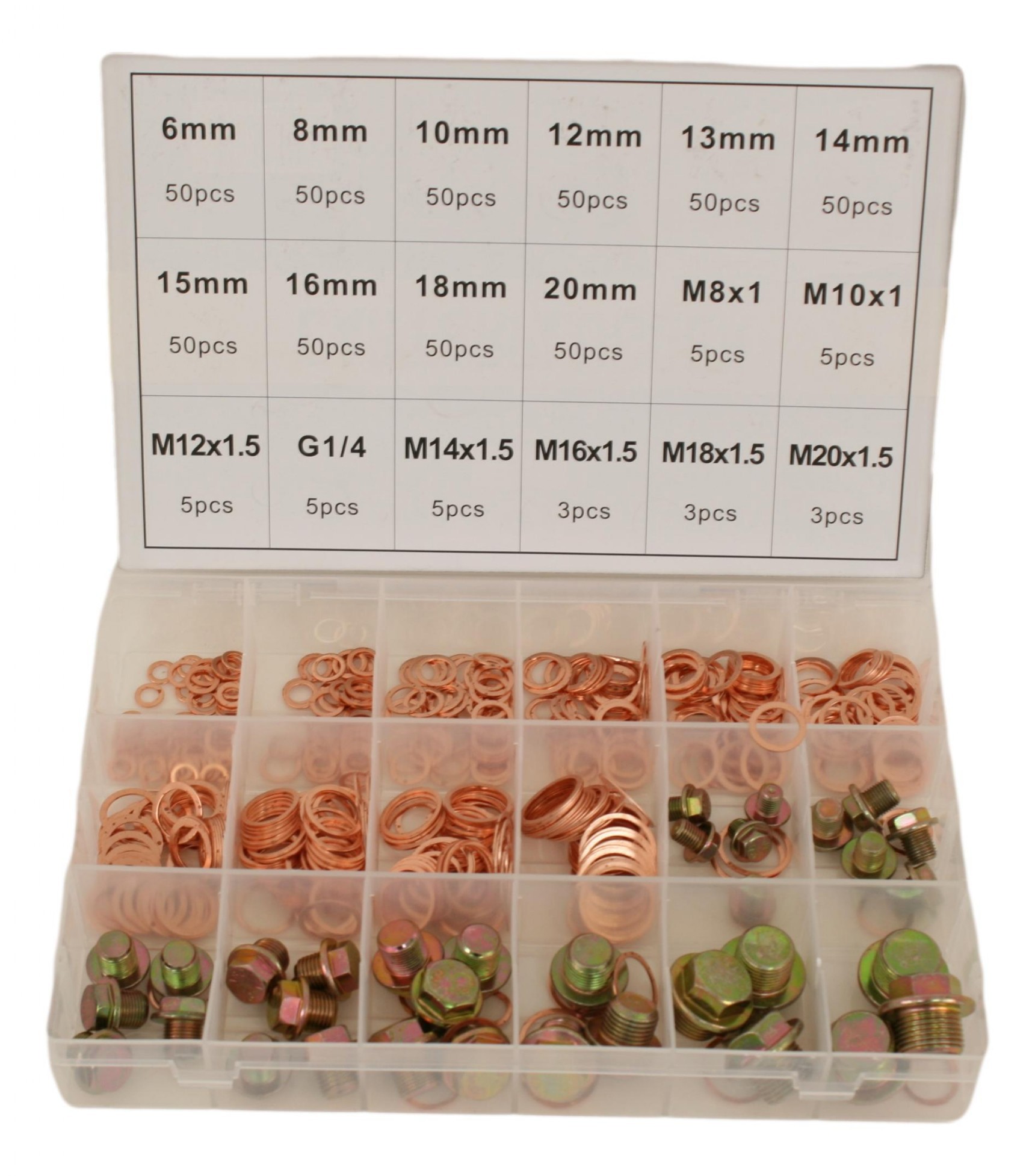 Carterplug en Ringen assortiment. 534 delig