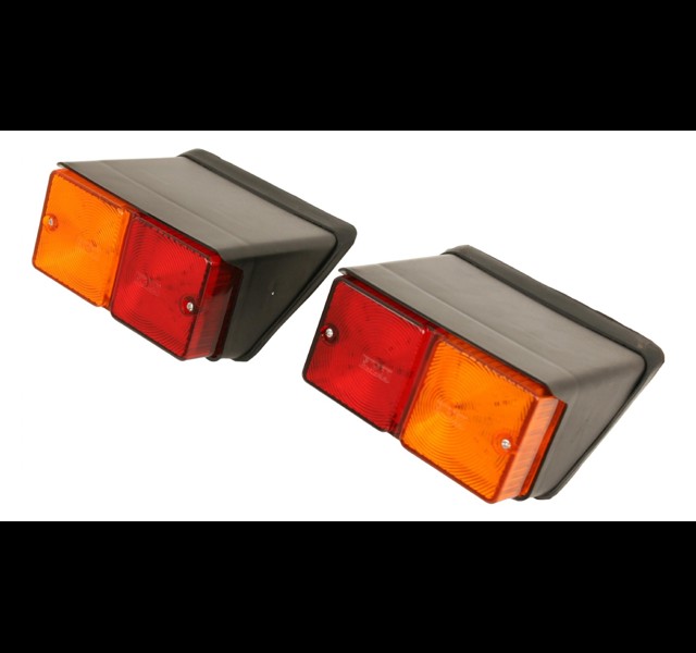 Set LED rear lights for flat top Ford fenders