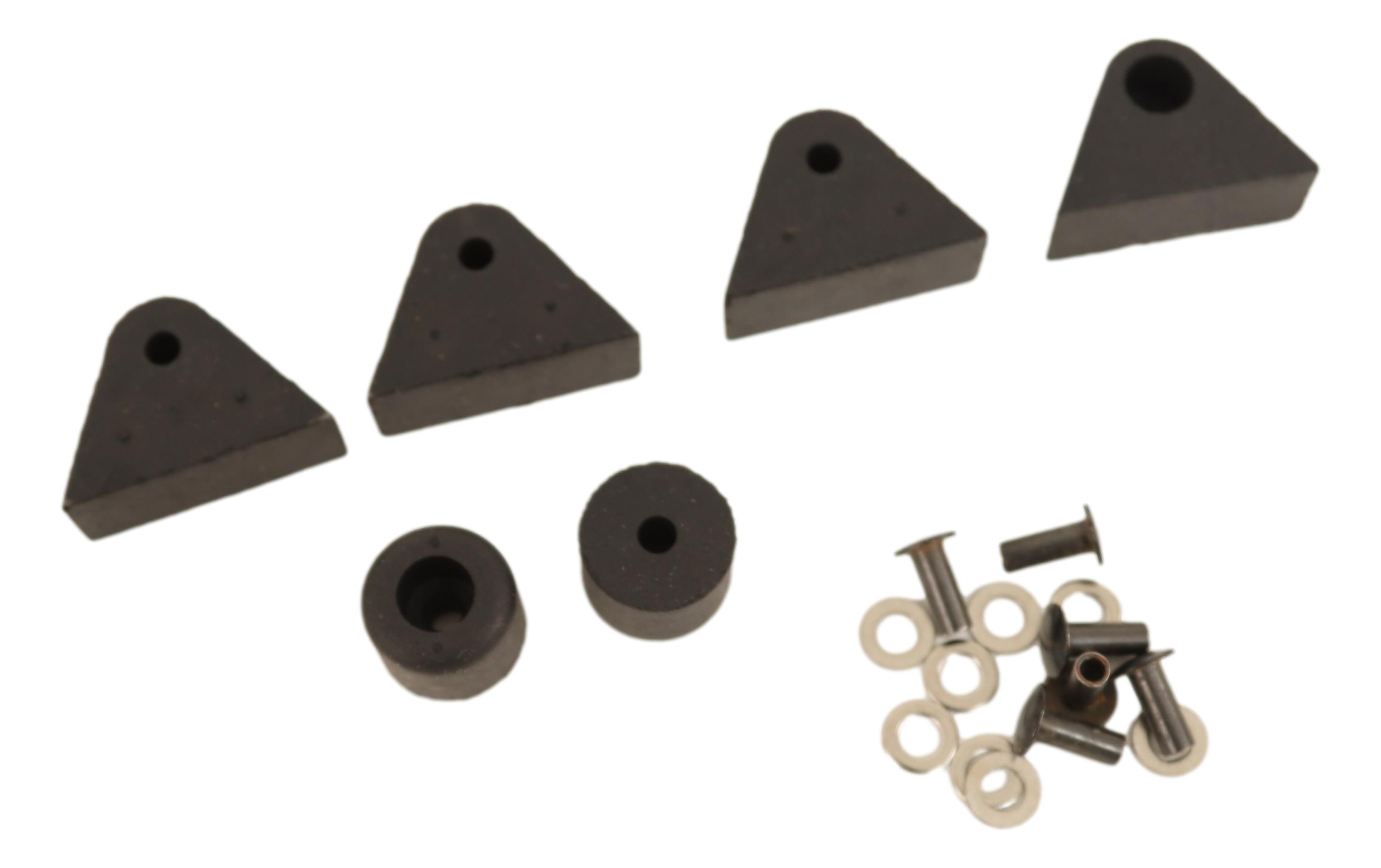 Motorkap rubber bumper set. A-Ford 1931