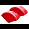 Fender set with halve round top section