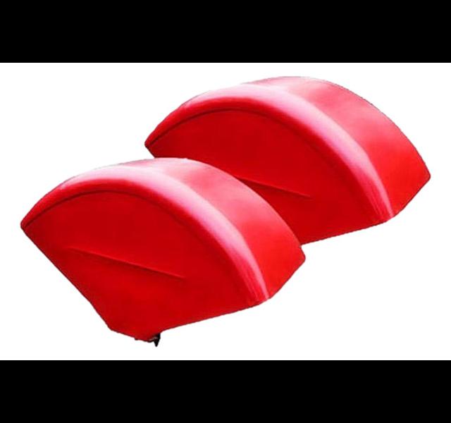 Fender set with halve round top section