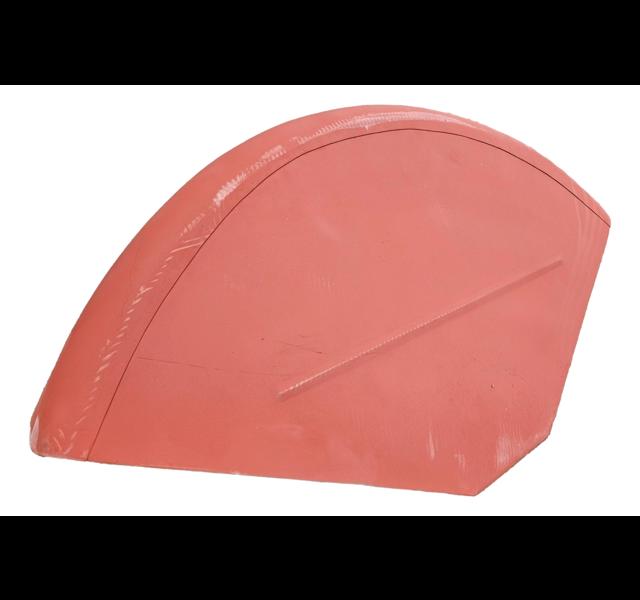 Fender set with halve round top section in detail