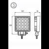 LED werklamp met Waarschuwingsgeluid in detail