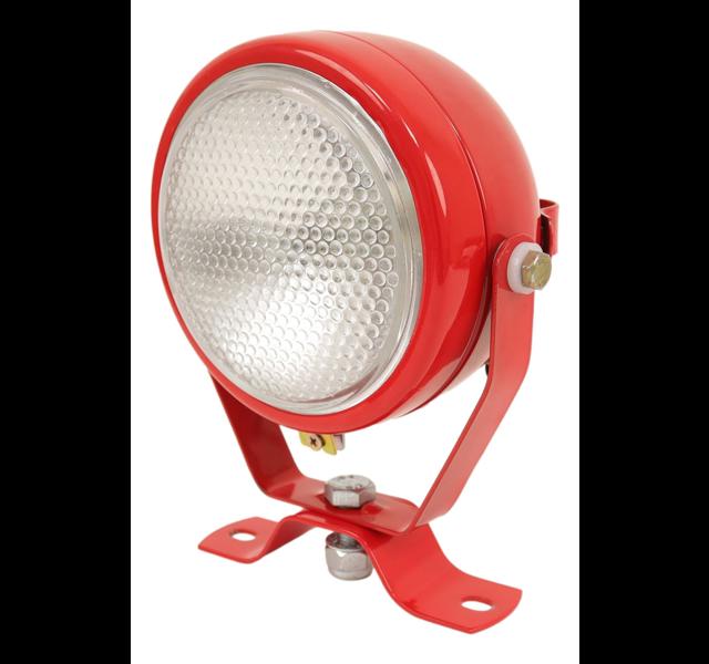 Ploeglamp met metalen behuizing