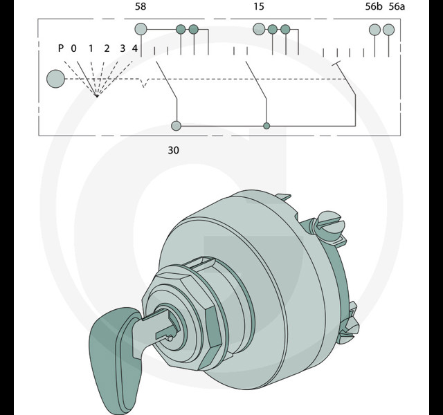 Bosch Contact Lichtschakelaar in detail