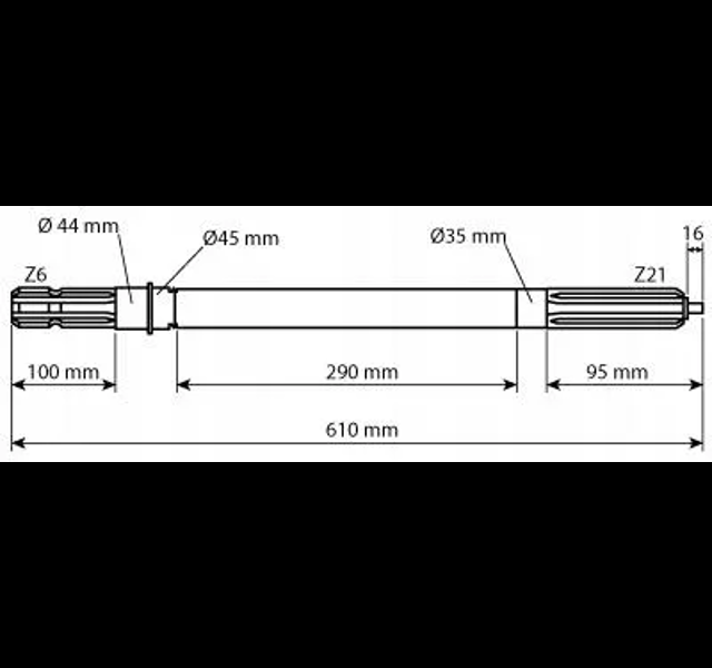 Aftakas As Massey Ferguson 21 splines Histoparts