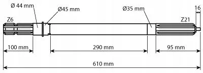 Aftakas As Massey Ferguson 21 splines Histoparts