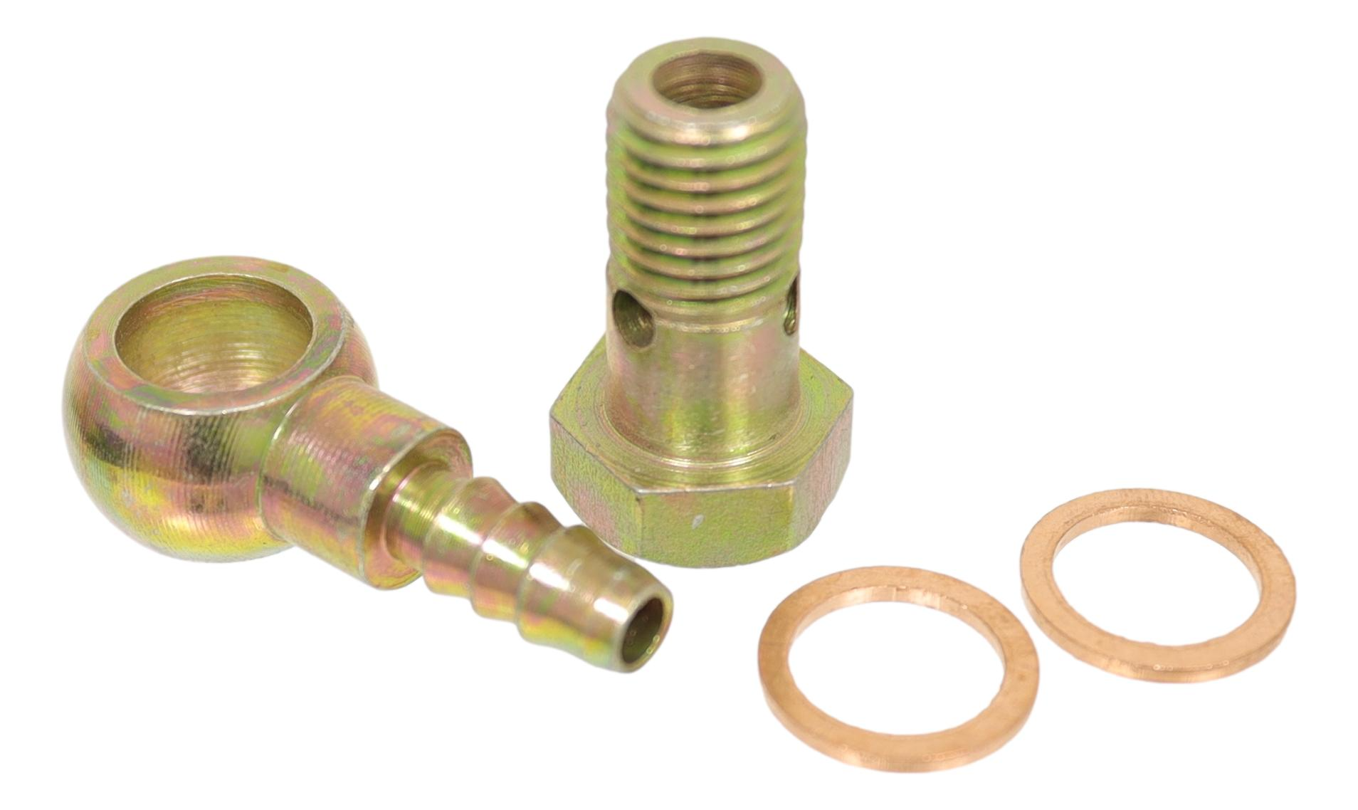 Banjo Bolt Kit. M12  x  6 mm Spigot