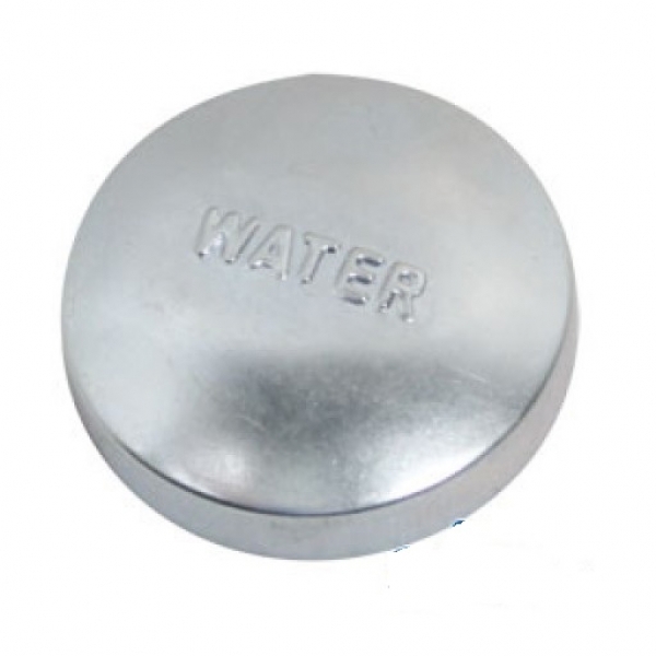 Radiateurdop met opschrift "Water"