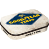 Tin box with Mints, Goodyear Tires logo
