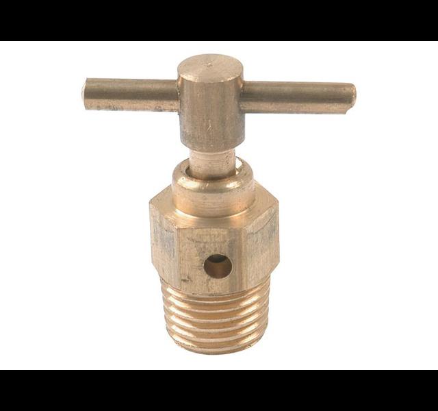 Aftapkraantje radiateur 1/4 BSP