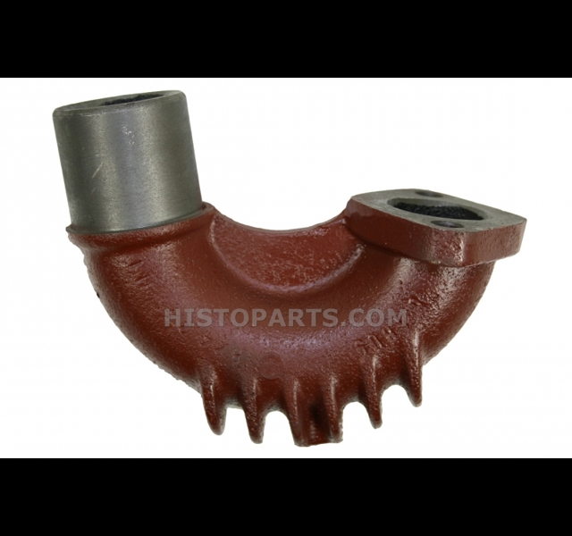 Exhaust elbow for vertical silencer