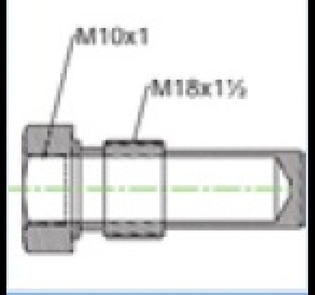 Adapter voor temperatuurmeter M18 - M10 Histoparts