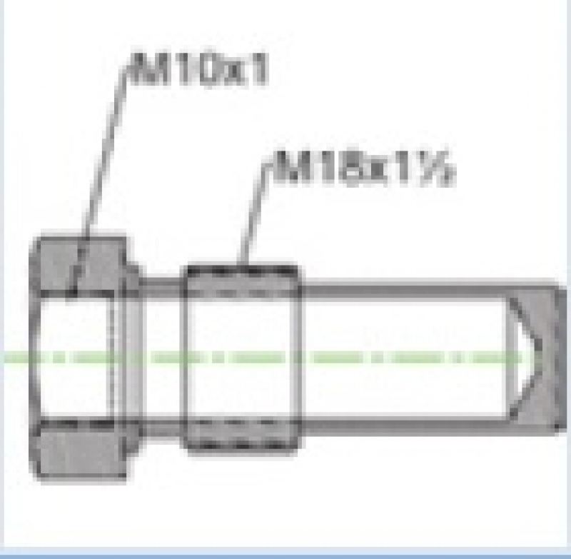 Adapter voor temperatuurmeter M18 - M10 Histoparts