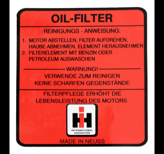 Oliefilter stikker D-serie