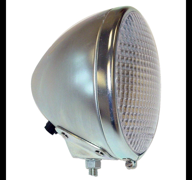 Headlight 150 mm curved glass,