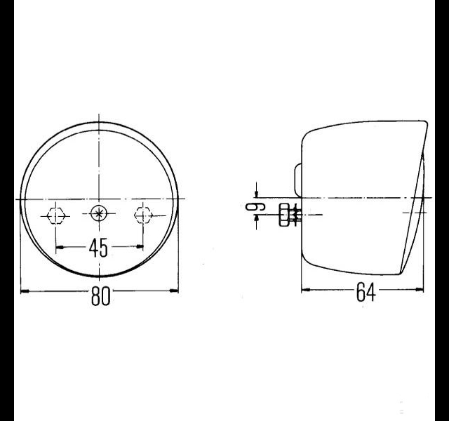 productphoto of Hella model rearlight with indicator