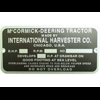 Serial number tag Deering 10-20