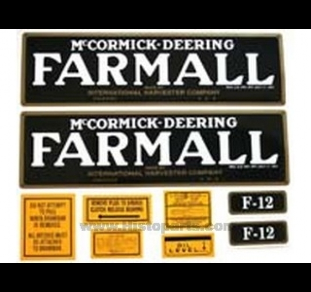 Decalset Farmall F12