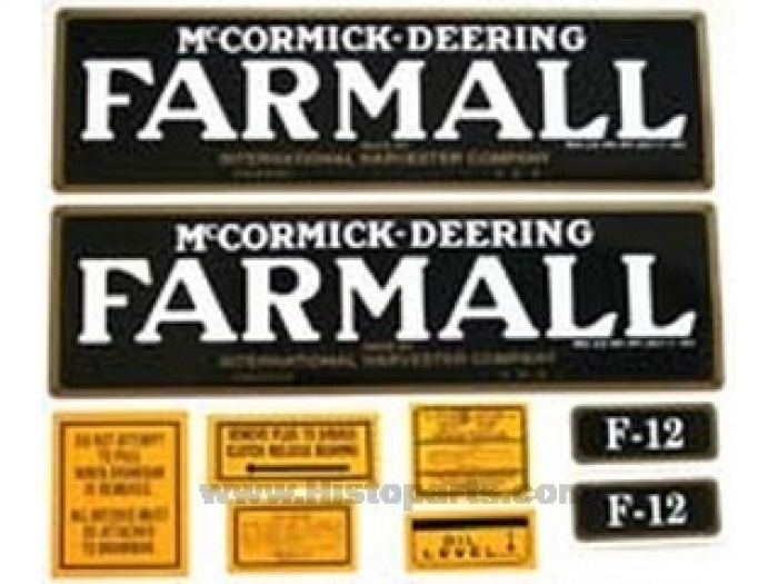 Stikkerset Farmall F12