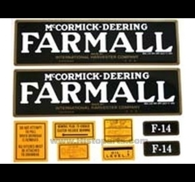 Stikkerset Farmall F14