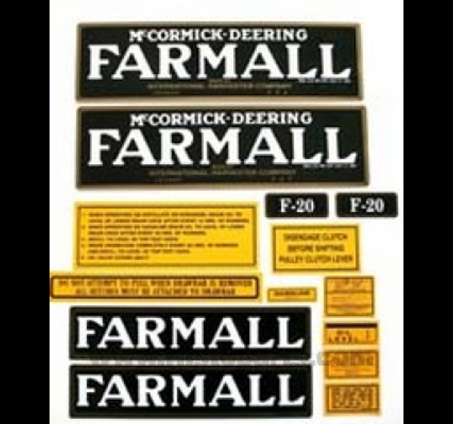 Decalset Farmall F20