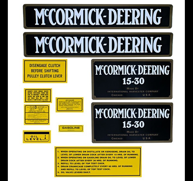 Decalset Mc.Cormick Deering 15-30