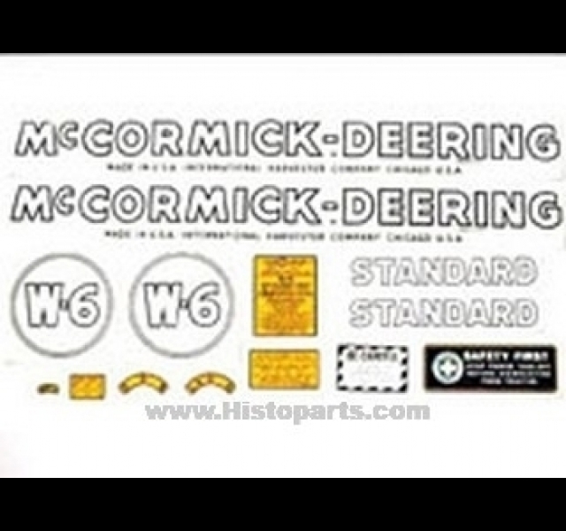 Stikkerset Mc.Cormick Deering W6