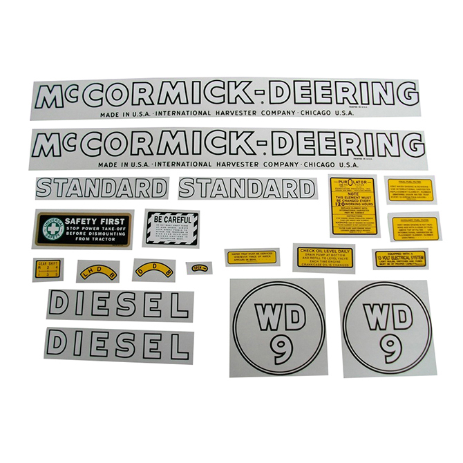 Decalset Mc.Cormick Deering WD9